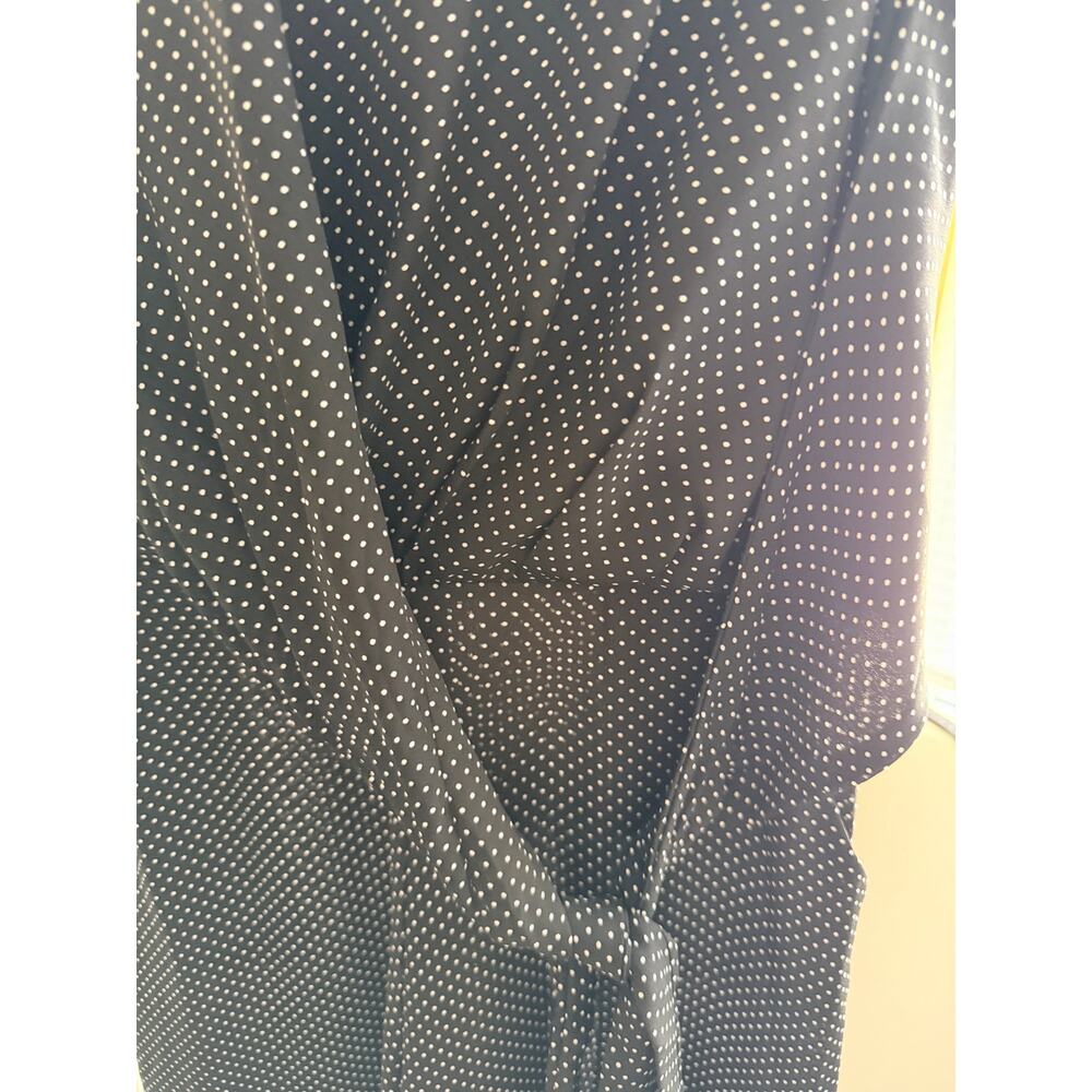 3 for $9 Dee Elly Black White polka dot romper tie front S EUC - Picture 2 of 8